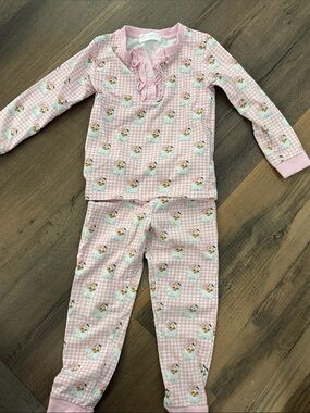 Cecil and Lou Gingham Santa Pajamas size 3